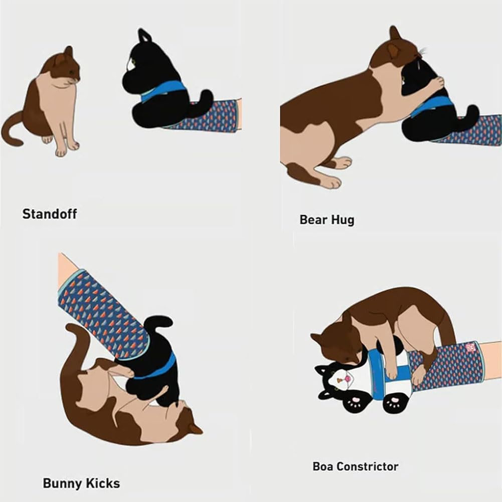 Cats Puppet Wrestler, Cat Wrestling Toy Puppet, Safe Interactive Cat Wrestling Hand Puppet with Tough Padding, Cat Sumo Wrestling Toy Puppet for Boredom-Busting Training and Exercise (1Pcs)