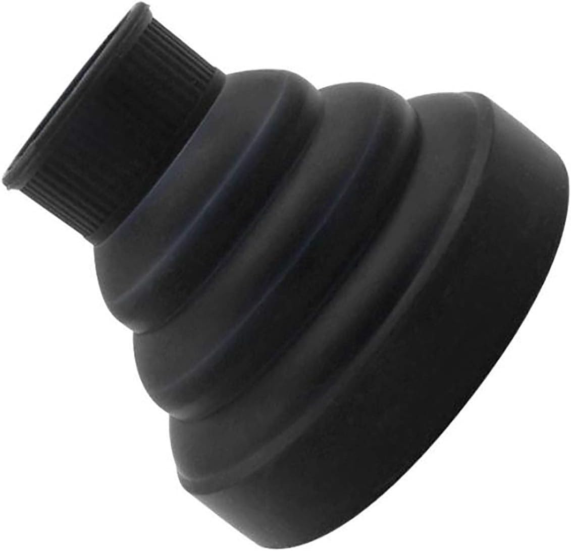 Silicone Diffuser for Phone Hair Dryer with Neck 4.3 – 4.8 cm Retractable Hair Dryer | Dimensions in Description for Compatibility with Your Phone | Colour Selectable (Black)