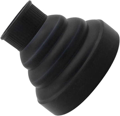 Silicone Diffuser for Phone Hair Dryer with Neck 4.3 – 4.8 cm Retractable Hair Dryer | Dimensions in Description for Compatibility with Your Phone | Colour Selectable (Black)