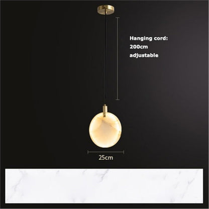 Home Deco Marble LED Dimmable Lustre Hanging Lamps Chandelier Lighting Lustre Suspension Luminaire Lampen For Dinning Room ﻿ Ring