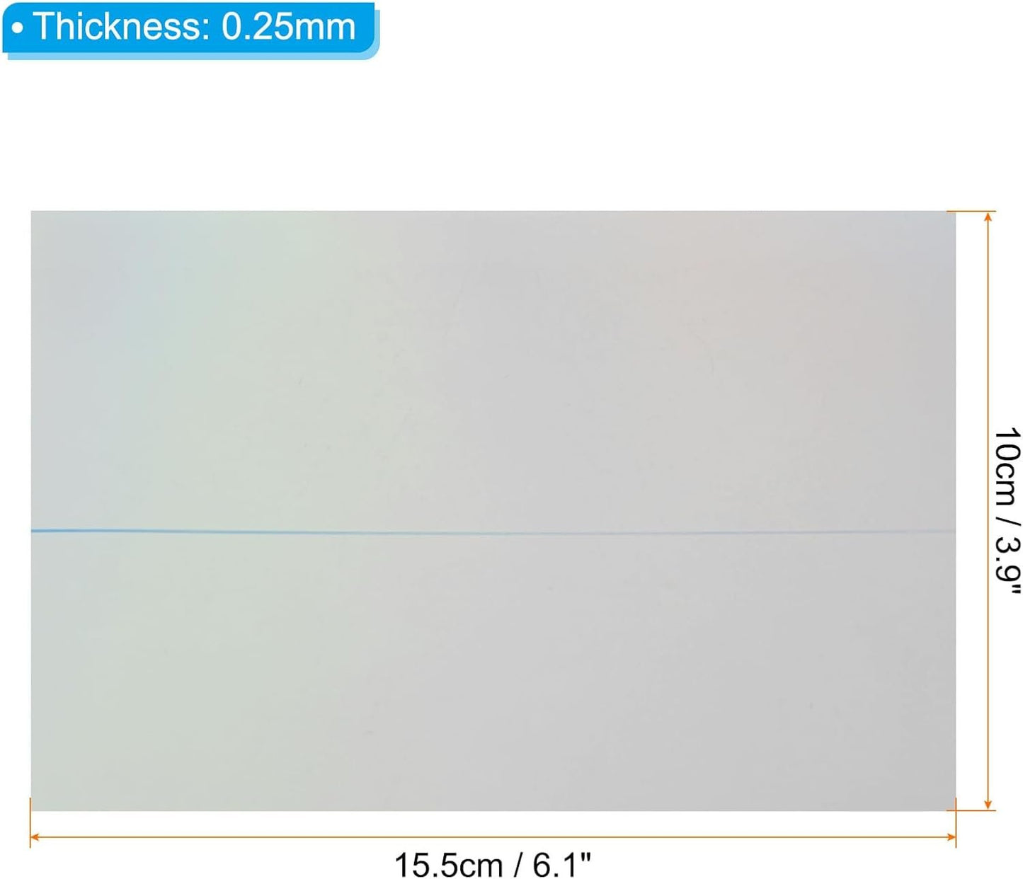 uxcell 7" Polarized Film Sheets, 4 Pack Adhesive Polarizer Linear Polarizing Filter 10x15.5cm for Screen Photography Lighting, 90 Degree