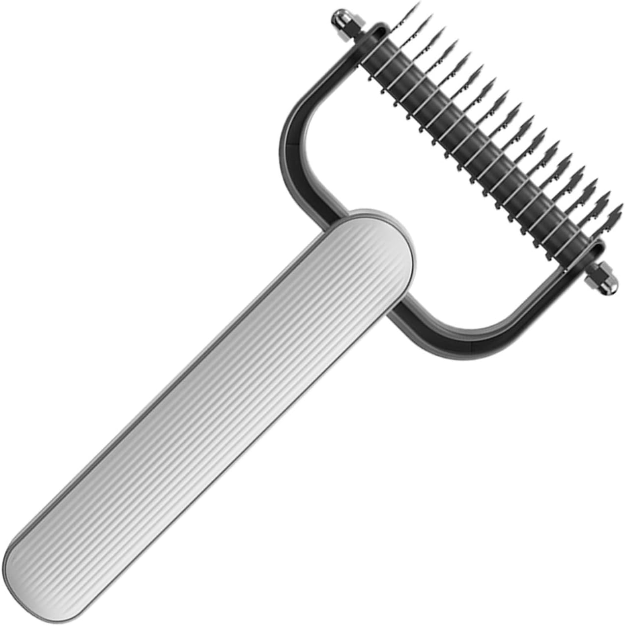 Dematting Comb, Shedding Brush, Grooming Tool, Double-Sided Teeth Design, Comfortable Ergonomic Handle, Pet Hair Detanglers for Dogs and Cats, 6.89x3.86x0.98 Inches