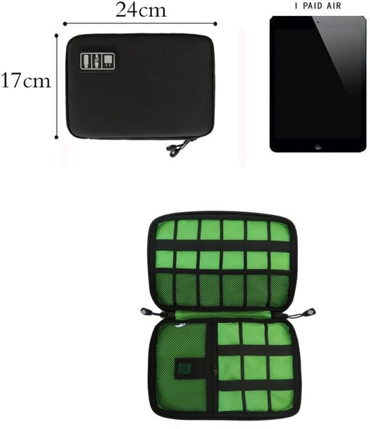 Cable Storage Bag,H HOME-MART Electronics Organiser Travel Compact Cable Organizer, Portable Cord Organizer, Cable Organiser Bag Tech Organiser for Electronics Accessories USB/SD/Charger Organiser