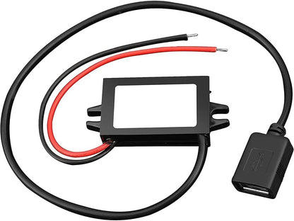 Tiardey 12V to 5V DC Converter Buck Module USB Power Adapter DC Power Adapter Converter DC to DC Regulator Power Converter for Car