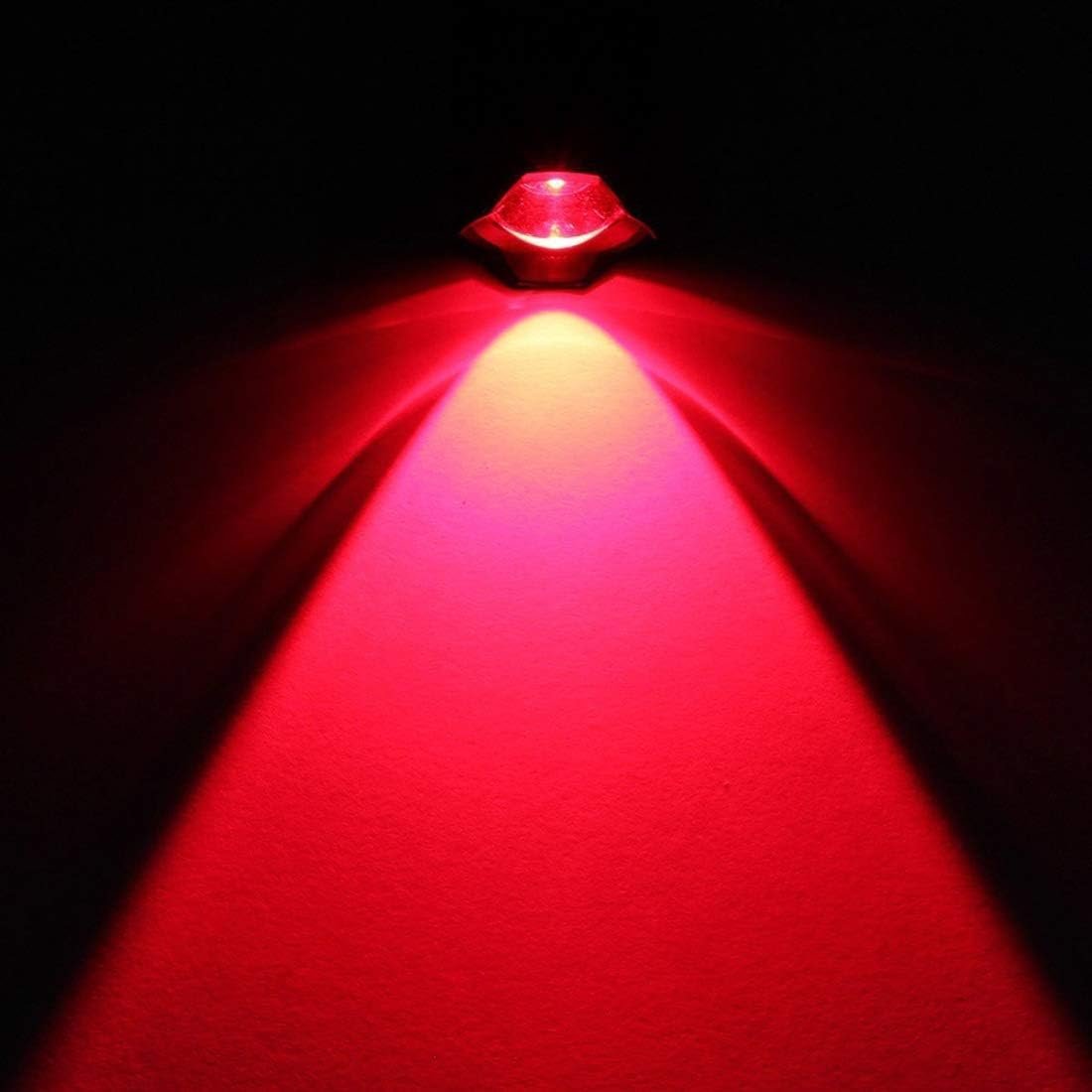 JOYLIT Red Light Mini Focus Tactical Flashlight 620nm LED Torch Lantern,Waterproof and 3 Light Modes,Powered by 14500 or AA Battery