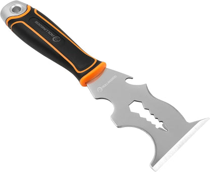 ROLLINGDOG Paint Scraper - 3" Putty Knife Scraper with Stainless Steel Blade,Metal Hammer End,Multi Tool (14 in 1)