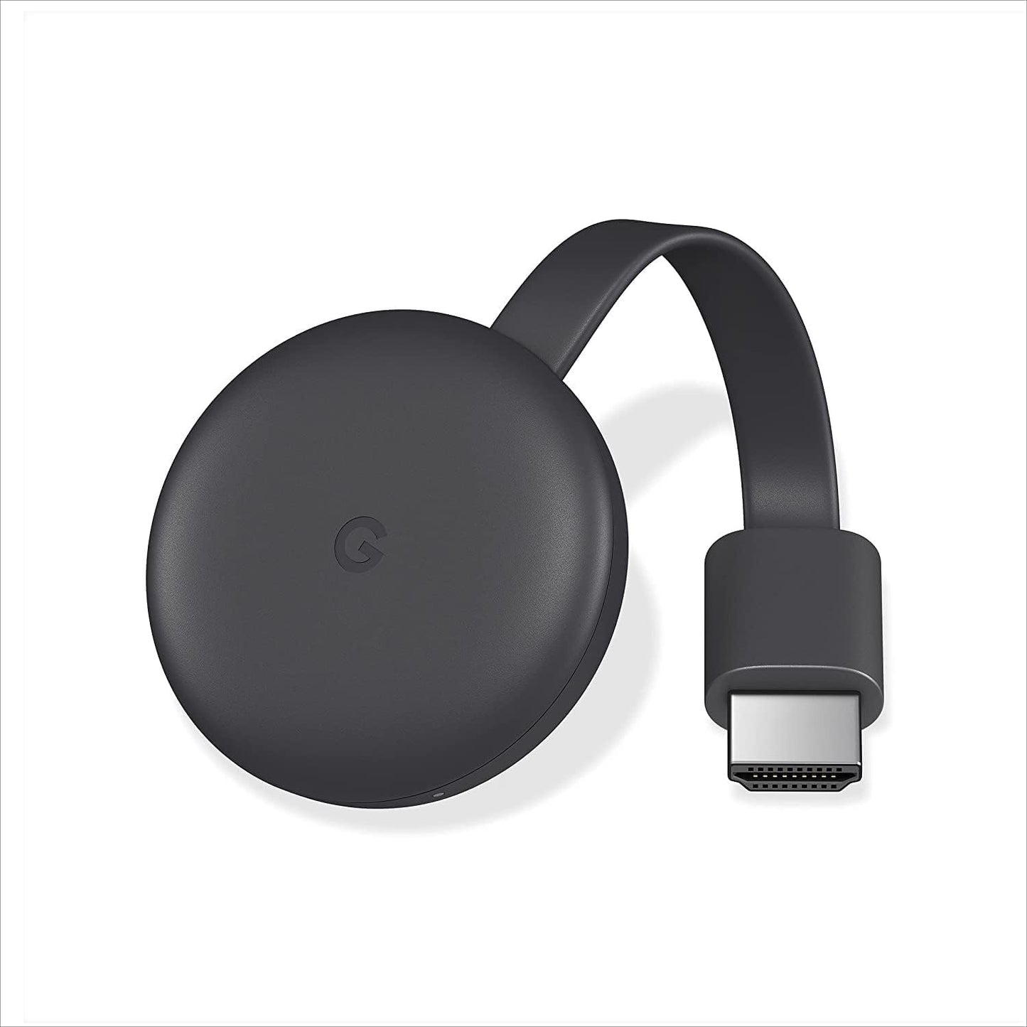 Google Chromecast - Streaming Device with HDMI Cable - Stream Shows, Music, Photos, and Sports from Your Phone to Your TV with Extra Cable- Charcoal