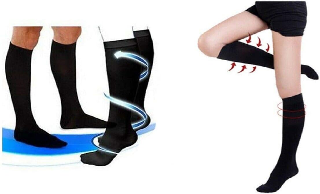Flightmode Medical Compression Socks M Support Stocking Travel Flight Anti-fatigue Comfort