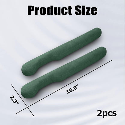 XINLIYA Car Seat Gap Filler Pad, 2 Pack Universal Gap Filler Stop Things from Dropping, Organizer Fill The Gap Between Seat and Console for Cellphone, Car SUV Truck Interior Accessories (Green)