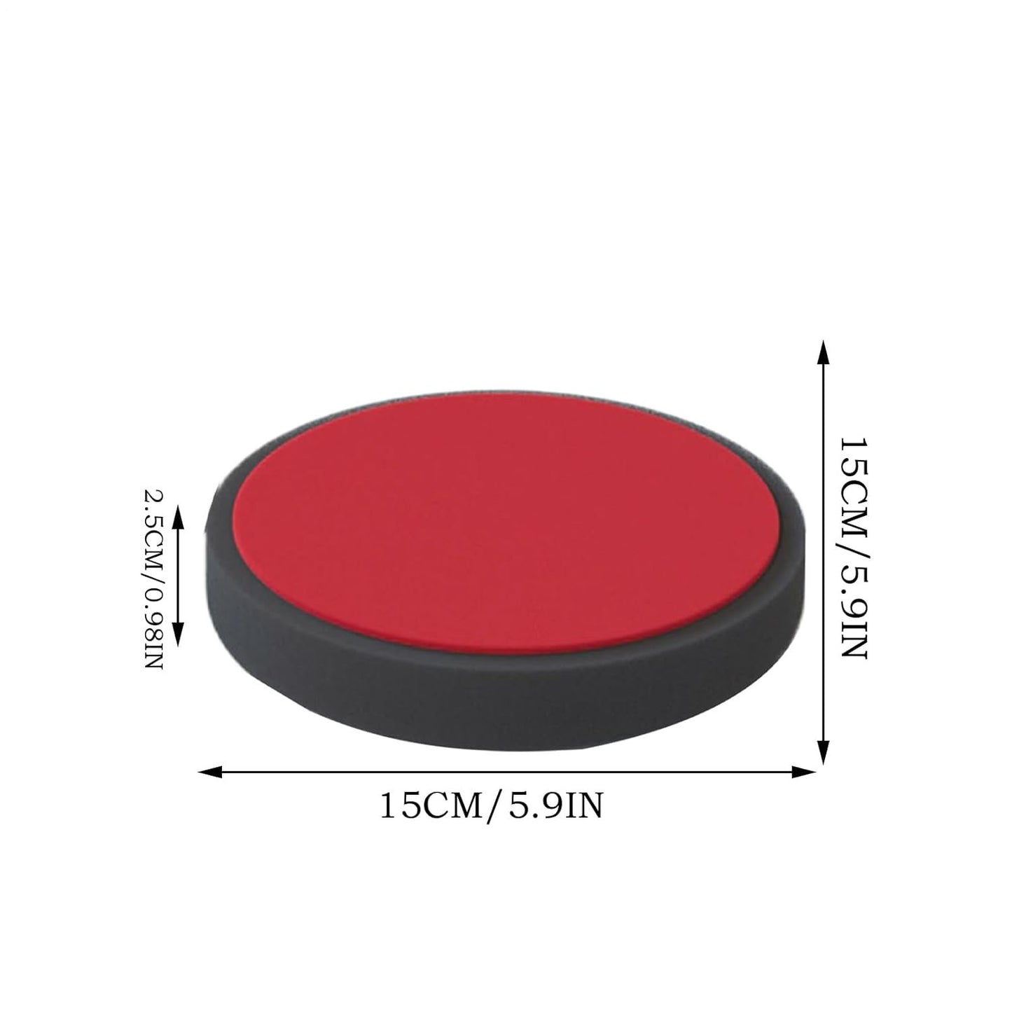 Reusable Polishing Pads, Wax Applicator Pad,5.91 x 5.91 x 0.98 inches Automotive Tools Equipment for Tire Dressing, Interior Cleaning, Dashboard Detailing, and Exterior Wheel Shine