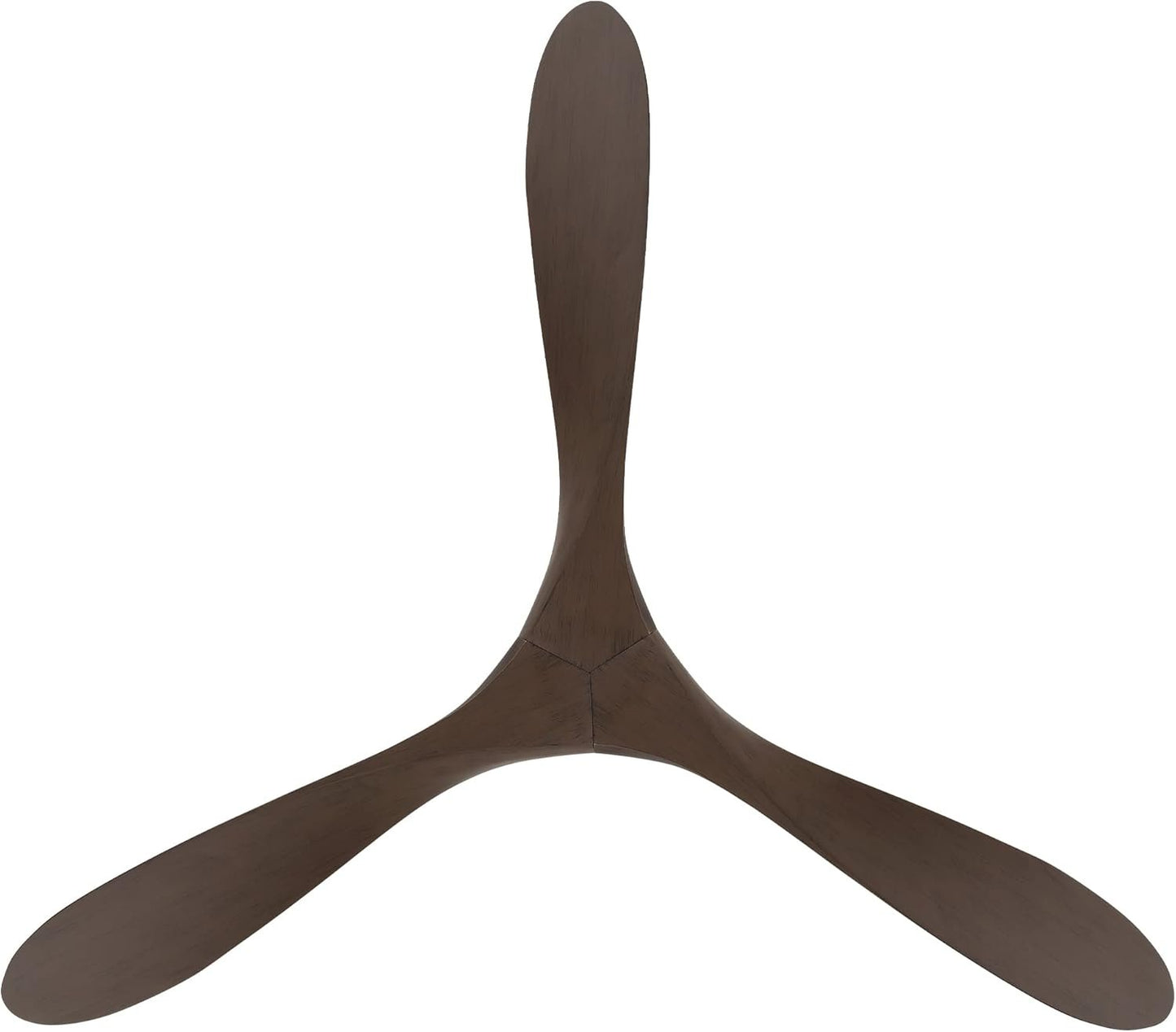 WAC Lighting Malibu Indoor and Outdoor 3-Blade Smart Home Ceiling Fan 70in Matte Black Dark Walnut with Remote Control works with Alexa and iOS or Android App