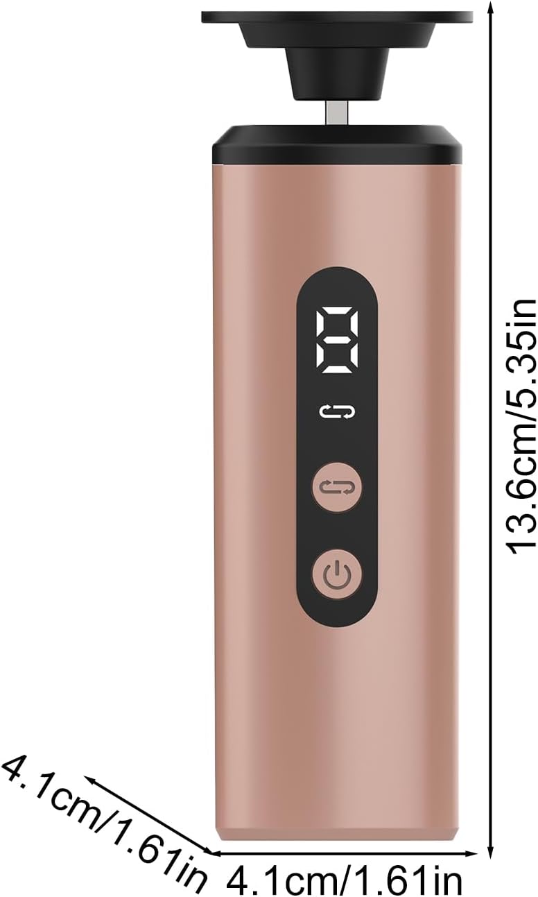 Electric Foot Filer, Callus Remover Pedicure Tool, Rechargeable Foot Scraper with 9 Adjustable Speeds, Personal Care, Ideal for Removing Dead Skin, 5.35x1.61x1.61 inches
