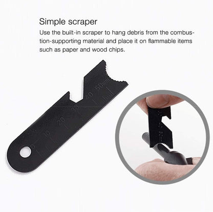 2 Pieces Ferro Rod Flint Fire Starter Kit,Ferrocerium Ferro Rod,Fire Starter,with Magnesium Flint Outdoor Camping Emergency Survival Tool