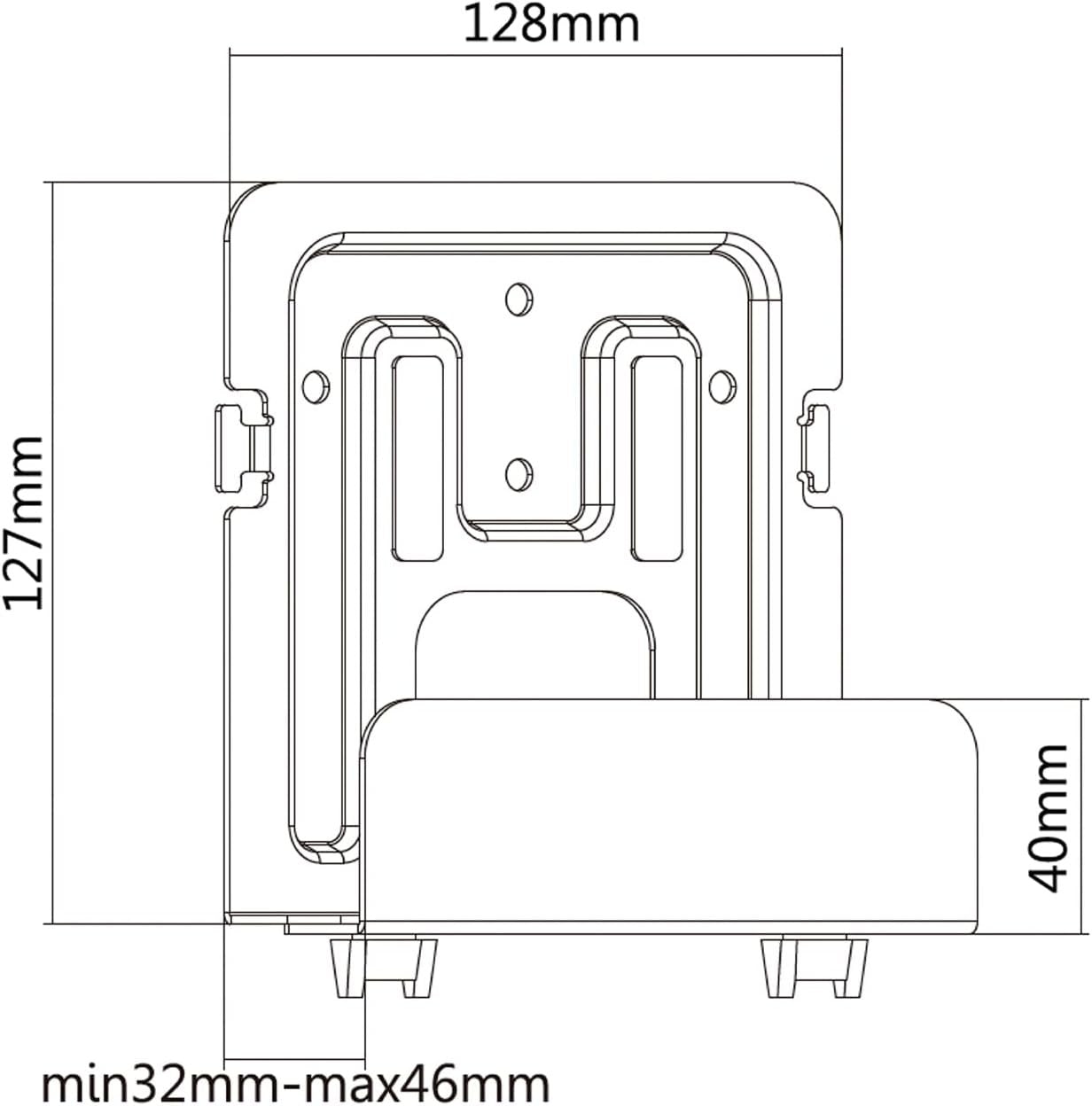 AISENS MPC02-155 Soporte Universal de Pared para Mini PC/Router