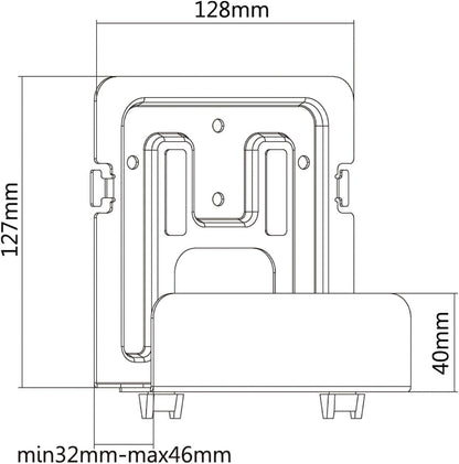 AISENS MPC02-155 Soporte Universal de Pared para Mini PC/Router