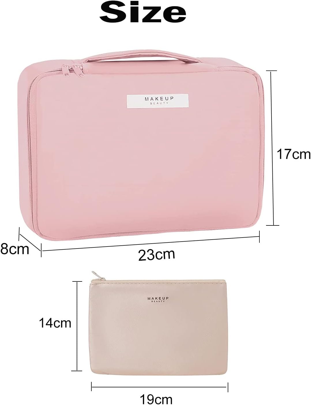 Women's Travel Beauty Case Make Up Bag Make Up Bag for Women Travel Useful Accessories, pink