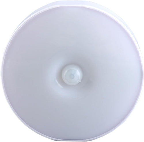 shjxi Motion Light, Sensor, Round Usb Rechargeable Smart Detector Lamp, Night Brightness Bathroom Ceiling Lighting, Light for Indoor Home Workplace Bedroom Use, 3.39x0.71 Inches