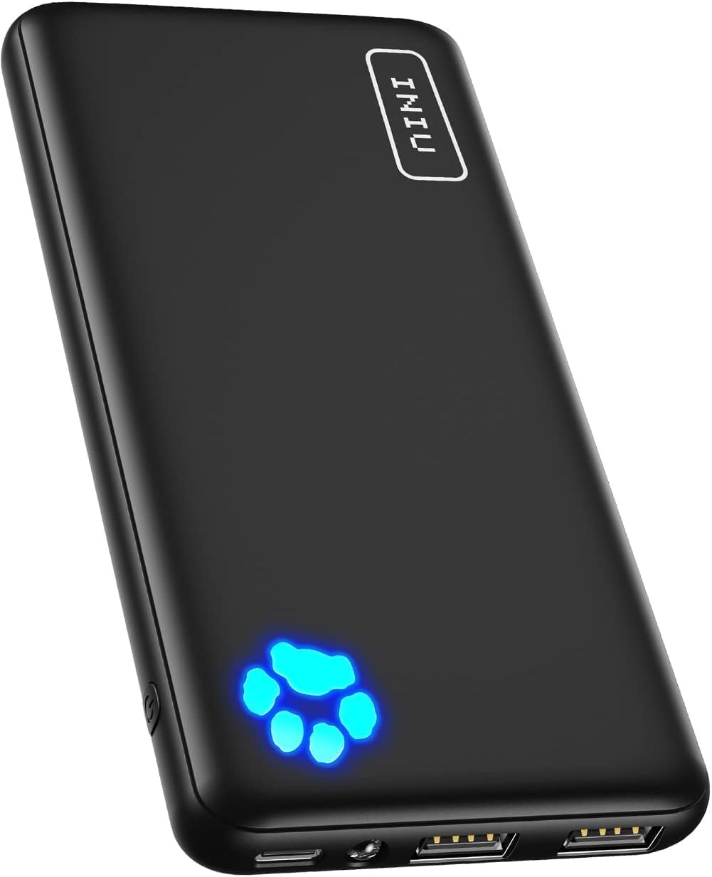 INIU Power Bank, Slimmest 10000mAh USB C Portable Charger, Triple 3A High-Speed Battery Pack, Flashlight External Battery Bank for iPhone 16 15 14 13 12 11 Pro Max Samsung S22 S21 Google Xiaomi iPad