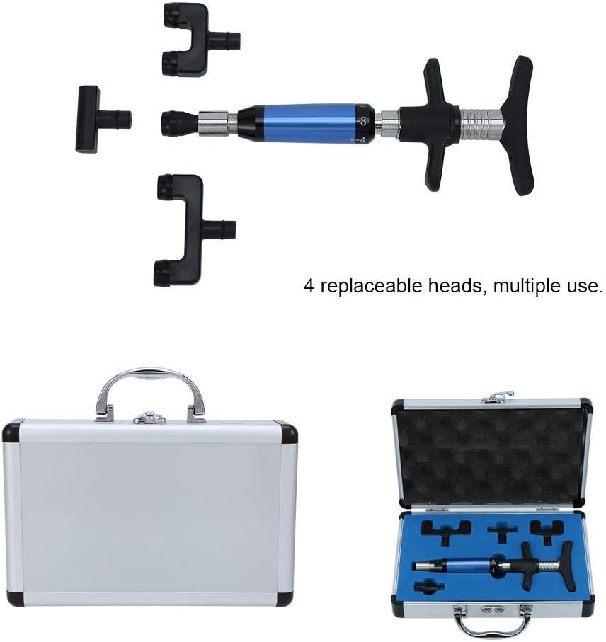 Hongzer Chiropractic Adjusting Tool, 6 Levels Manual Spine Activator Massage Wand for Neck, Back, Shoulders, Joints