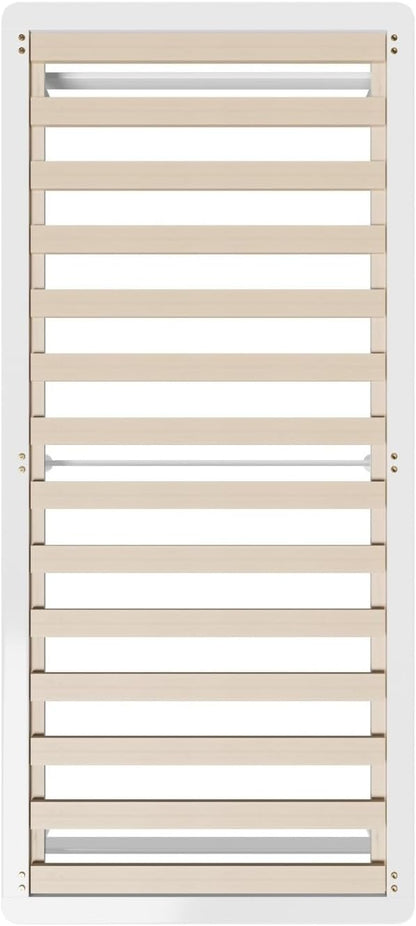 OIKITURE Wooden Bed Frame Single Size, Bed Frame Platform with Reinforced Slats - Compatible with Australian-Sized Mattresses, 190x91x30cm
