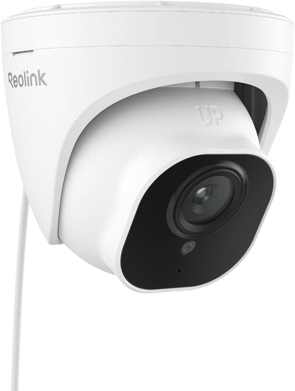 REOLINK Security Camera Outdoor, IP PoE Dome Surveillance Camera, Smart Human/Vehicle Detection, Work with Smart Home, 100ft 5MP HD IR Night Vision, Up to 256GB microSD Card, RLC-520A