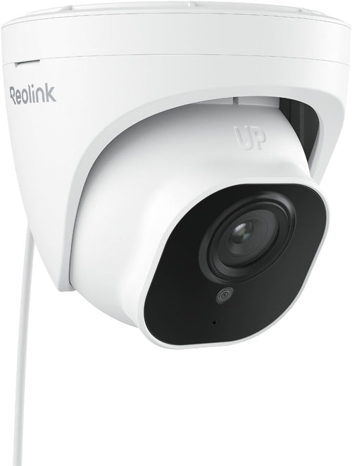 REOLINK Security Camera Outdoor, IP PoE Dome Surveillance Camera, Smart Human/Vehicle Detection, Work with Smart Home, 100ft 5MP HD IR Night Vision, Up to 256GB microSD Card, RLC-520A