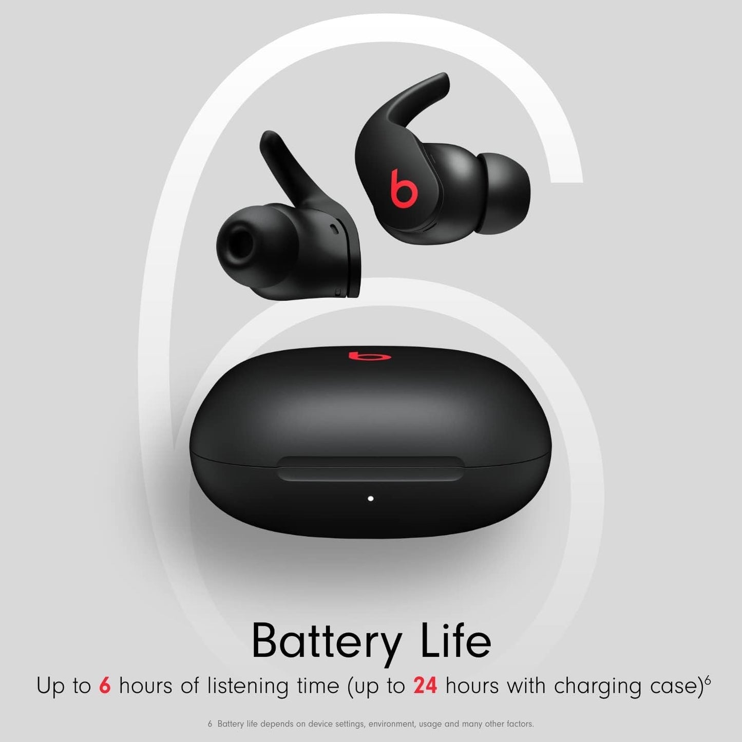 Beats Fit Pro – Wireless Bluetooth Noise Cancelling Earbuds, IPX4 Rated Sweat Resistant Earphones, Compatible with Apple & Android, Built-in Microphone, Up to 24H of Listening Time - Beats Black