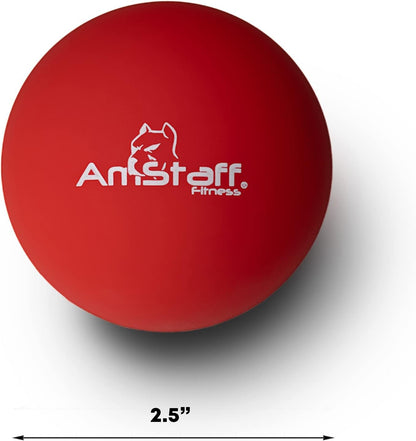 AmStaff Fitness Lacrosse Massage Ball – Deep Tissue Therapy Tool for Muscle Recovery, Trigger Point Relief, and Pain Management