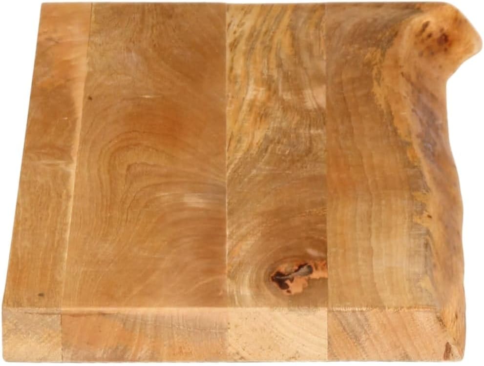 Eleganz Solid Mango Wood Table Top with Live Edge, 70 x 30 x 2,5 cm – Natural & Durable for Dining Room, Kitchen, or Office – Eco-Friendly Handcrafted Design