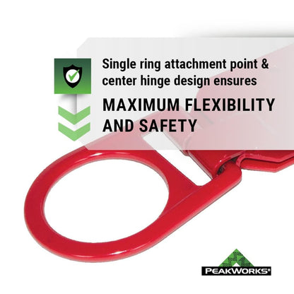Peakworks Temporary Roof Anchor Bracket - Stainless Steel Safety Roof Top Anchor Bracket for Roofing Work - Industrial, Construction, Roofing Fall Protection - ANSI & OSHA Compliant