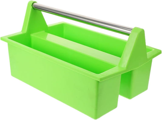 Cleaning Basket With Handle, Household Supplies Organizer, 15.75x10.04x8.27 Inches Large Capacity Lightweight Tool Box, Cleaning Device Carrier, Storage Bin For Dorm, Women, Men