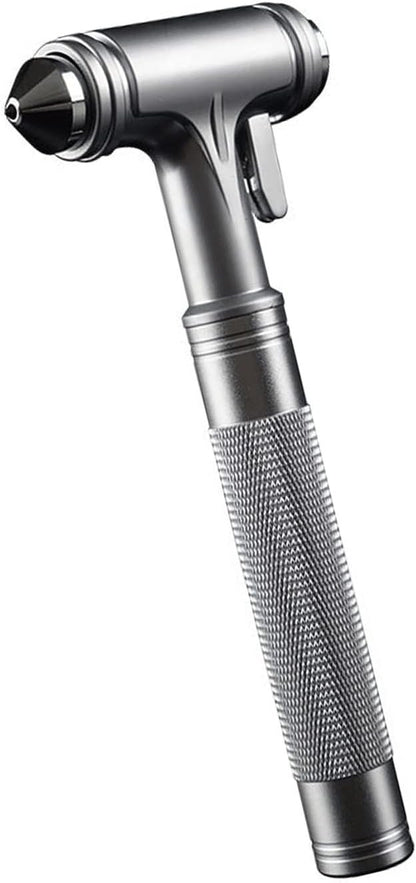 Car Safety Hammer - Emergecy Escape Tool Glass Breaker with Seat Belt Cutter, Hard Aluminium Alloy Head Design (Silver)