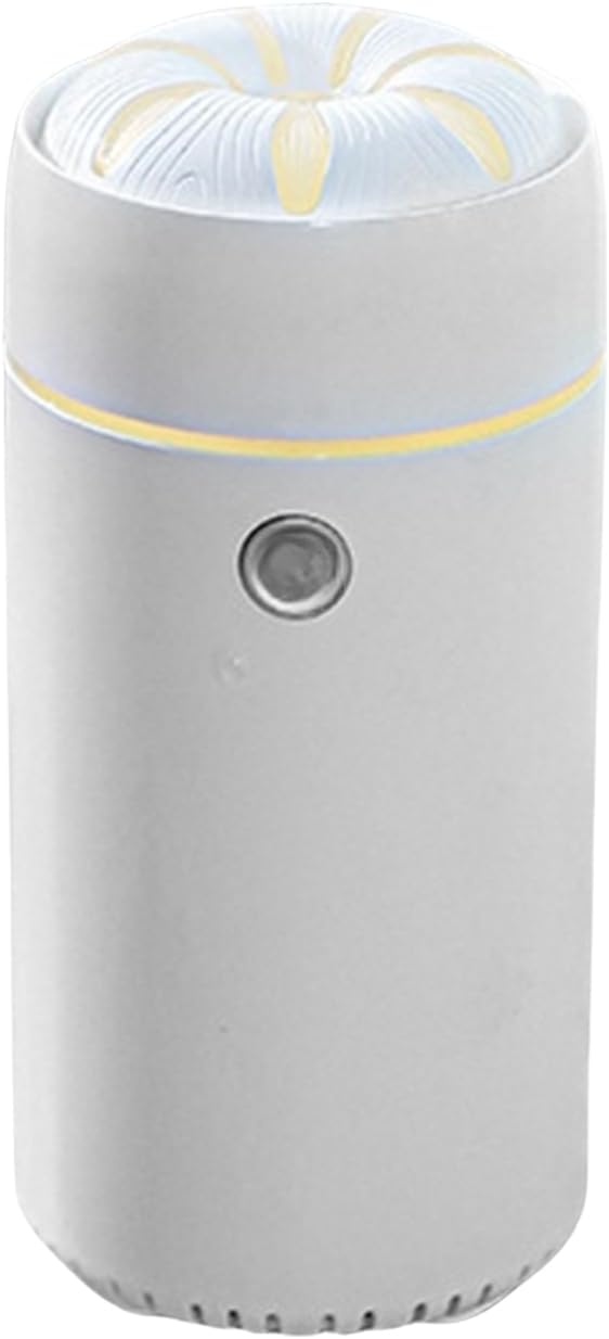 Qkbuza Car Aromatherapy Humidifier,Portable Mist Humidifier Air Freshener - Air Purifier Ultrasonic Travel Auto Freshener with 7 Lights for Workplace Home