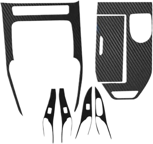 SLAVIK Console Gearbox Panel Sticker Compatible with Haval H6 2021 Car Accessories Interior Decoration Film Cover Carbon Fiber Modification Styling (Color : Righ Hand Driving)