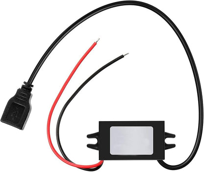 Tiardey 12V to 5V DC Converter Buck Module USB Power Adapter DC Power Adapter Converter DC to DC Regulator Power Converter for Car
