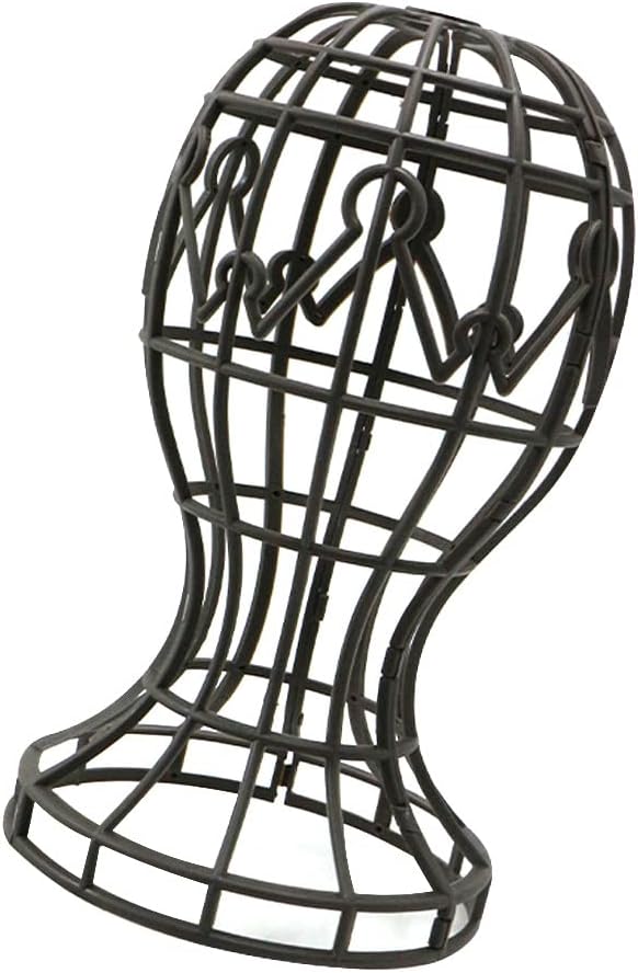 Plastic Wig Holder - Portable Wig and Hat Holder for All Wigs and Hats, Wig Display Tool, Tool Holder, Hat and Black Cap Holder