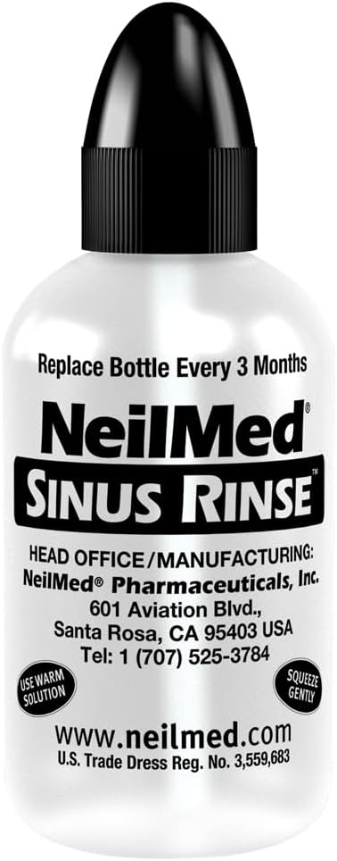 Neilmed's Sinus Rinse, Pediatric, Complete Saline Nasal Rinse Kit 60 Premixed Packets