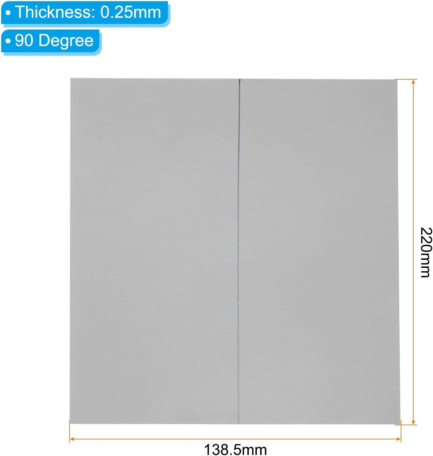 uxcell 10.1" Polarized Film Sheets, 3 Pack Adhesive Polarizer Linear Polarizing Filter for Screen, Photography, Lighting, 220mmx138.5mm, 90 Degree