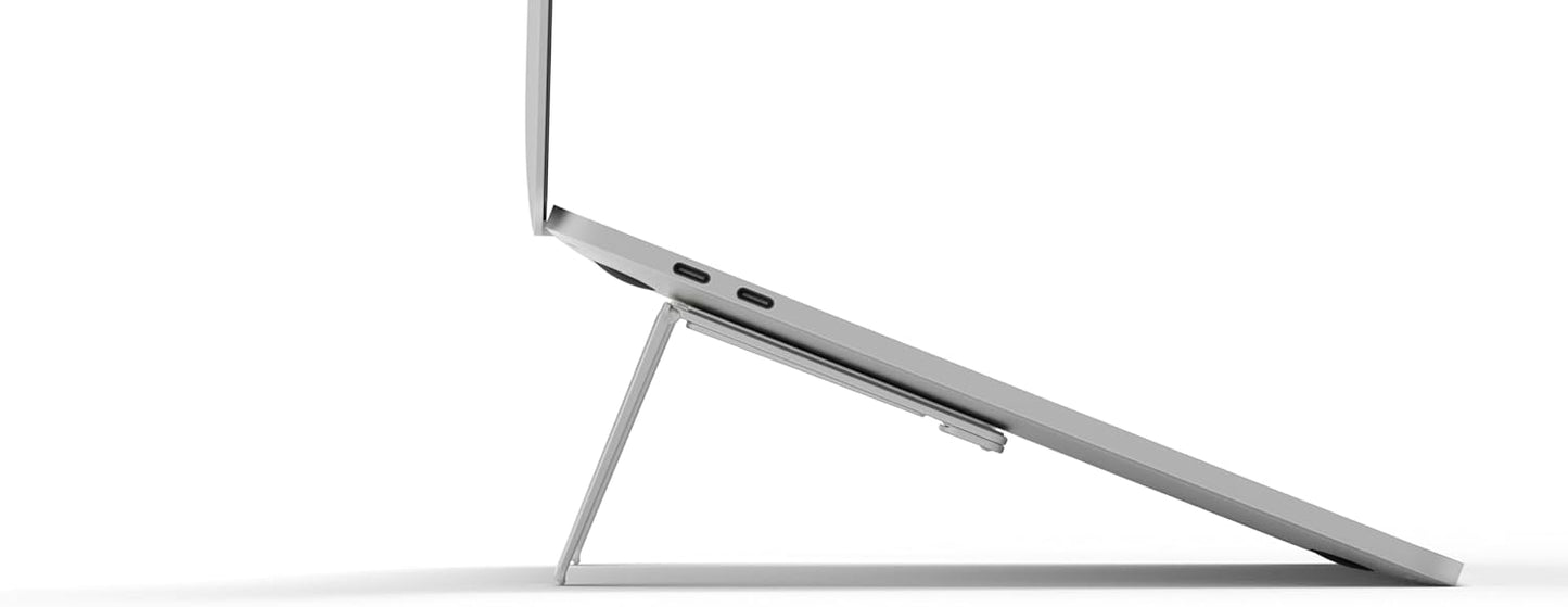 Aulumu G07 Pop Up Leg Stands Laptop, Super Portable Cooling Laptop Stand, Ergonomic Laptop Riser Lift for Desk for MacBook, All Laptops, Tablets, 8-20'', Silver