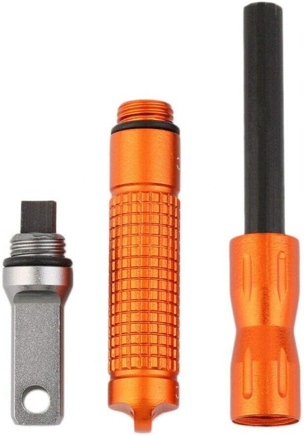 Outdoor Survival Magnesium Flint and Steel Striker Fire Starter Lighter Stick
