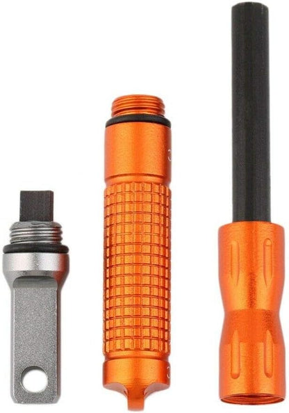 Outdoor Survival Magnesium Flint and Steel Striker Fire Starter Lighter Stick