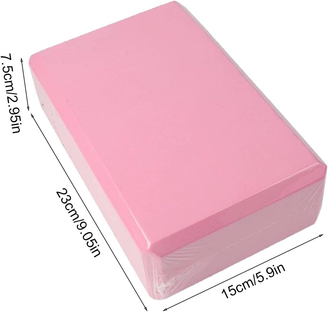 Foam Yoga Blocks - Soft Supportive Yoga Bricks with Non-Slip,Stretching Blocks for Yoga, Pilates, and Meditation, Yoga Accessories for