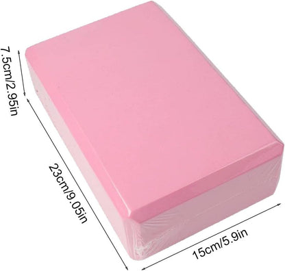 Foam Yoga Blocks - Soft Supportive Yoga Bricks with Non-Slip,Stretching Blocks for Yoga, Pilates, and Meditation, Yoga Accessories for
