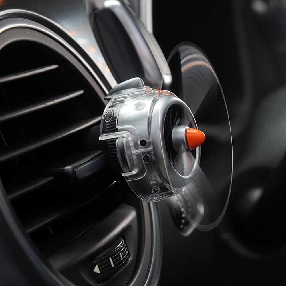 INEBIZ Car Air Freshener Vent Clip, Propeller Aromatherapy Diffuser, with 5-piece Long Lasting Scent Refill, Automotive Interior Accessories Universal for Men & Women