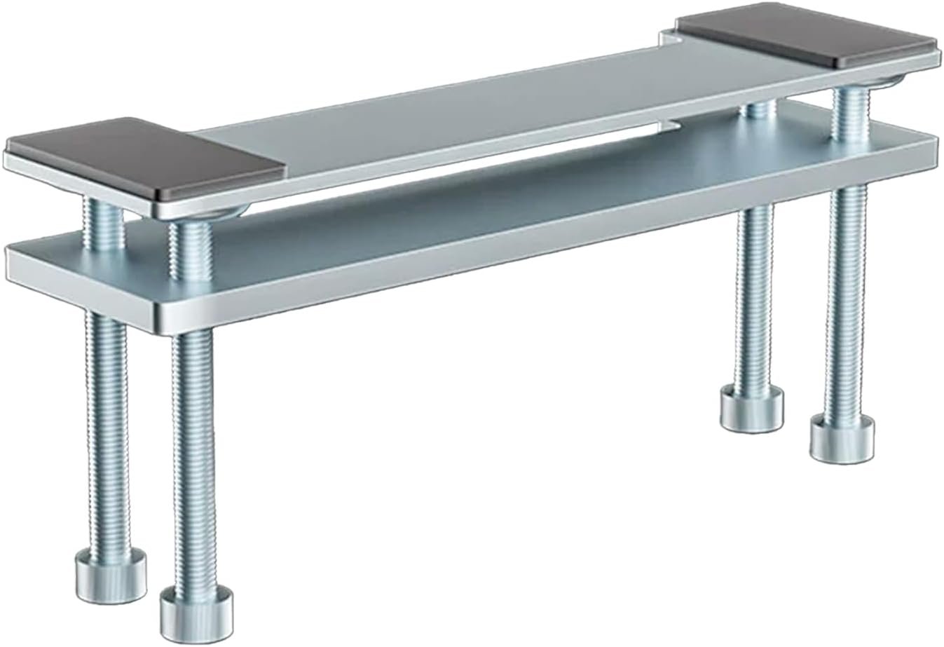 Pugala Computer Under Desk Clamp Mount, Under Table Metal Desk Accessories, Suitable for Different Tables, Adjustable