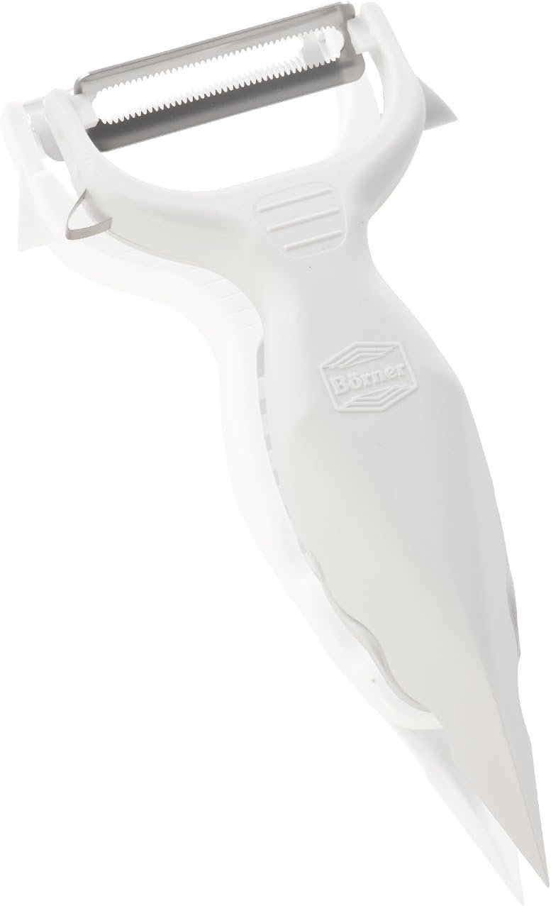 Swissmar Borner V-2007 Veg'Art Prep Tool with Detachable Grater, White