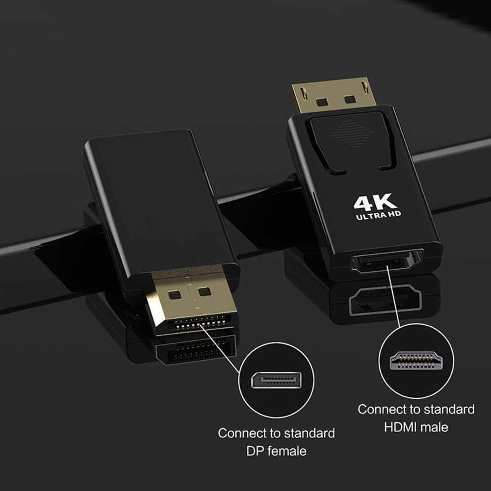 DP DisplayPort Male to HDMI Female 4K Adapter Cable Converter for PC TV Projector