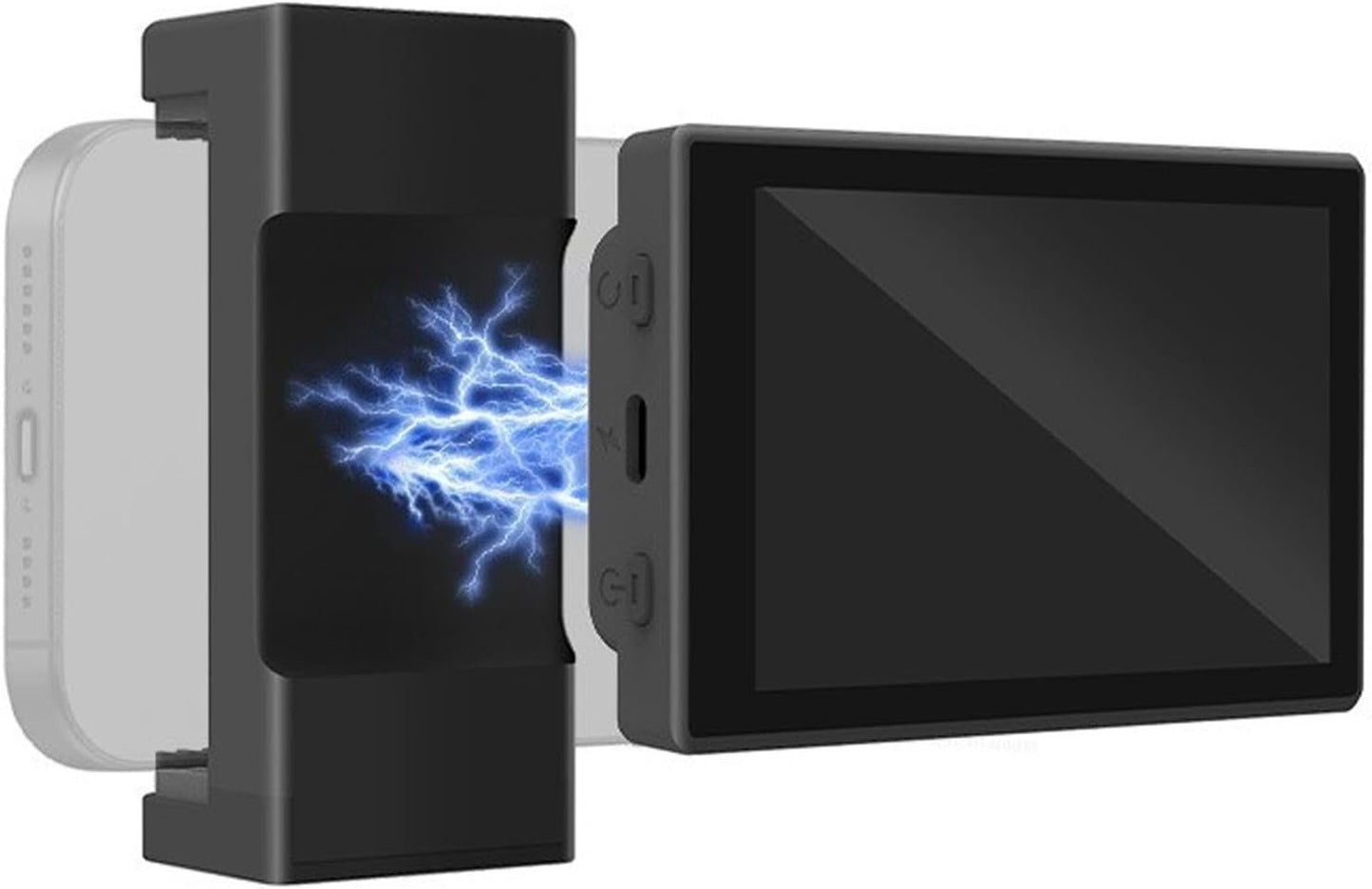 Telefono Vlog Selfie Monitor Schermata, 3.97in 2.4G 5G Wifi Wireless Visualizza Monitor con Morsetto Telefonico per Selfie Vlog Live Stream Tiktok Tiktok