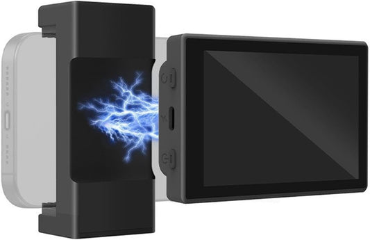 Telefono Vlog Selfie Monitor Schermata, 3.97in 2.4G 5G Wifi Wireless Visualizza Monitor con Morsetto Telefonico per Selfie Vlog Live Stream Tiktok Tiktok