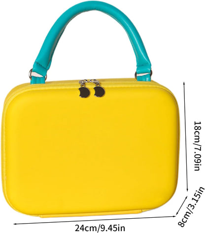 Makeup Bag, Toiletry Organizer, Portable, Flexible Compartments, Spacious and Stylish Travel Pouch for Girls, Family, Friends, Outdoor, Gym, Colleagues, 9.45x3.15x7.09 inches